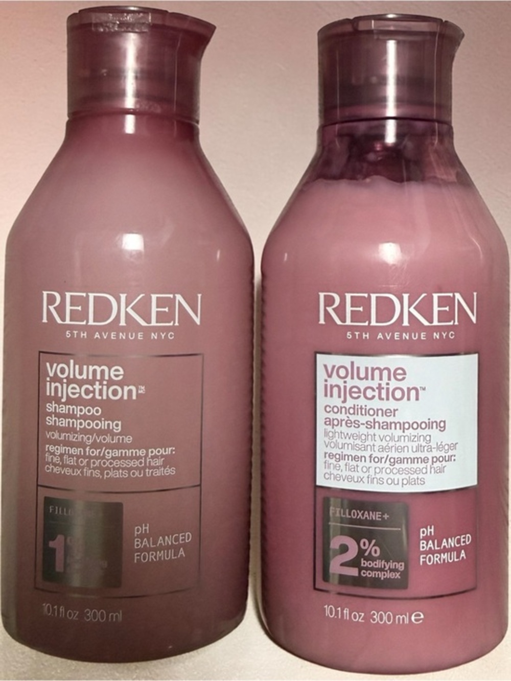 New Redken Volume Injection Shampoo & Conditioner Set 10.1OZ EACH